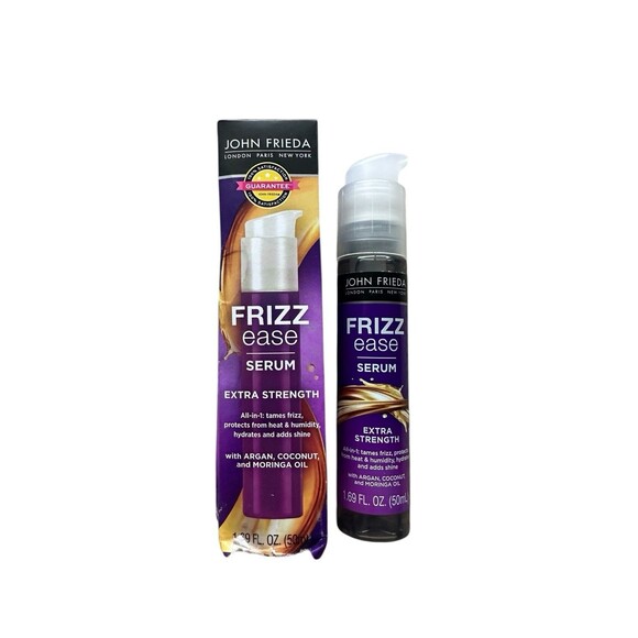 John Frieda Frizz-Ease Extra Strength Hair Serum with Argan Coconut Oil 1.69 Oz - Picture 1 of 2